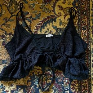 Free people intimates tie center crop top. XL